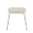 HOCKER in Holz, Textil, Holzwerkstoff Weiß, Beige - Beige/Weiß, Design, Holz/Holzwerkstoff (38/47/28cm) - Carryhome HOCKER in Holz, Textil, Holzwerkstoff Weiß, Beige - Beige/Weiß, Design, Holz/Holzwerkstoff (38/47/28cm) - Carryhome