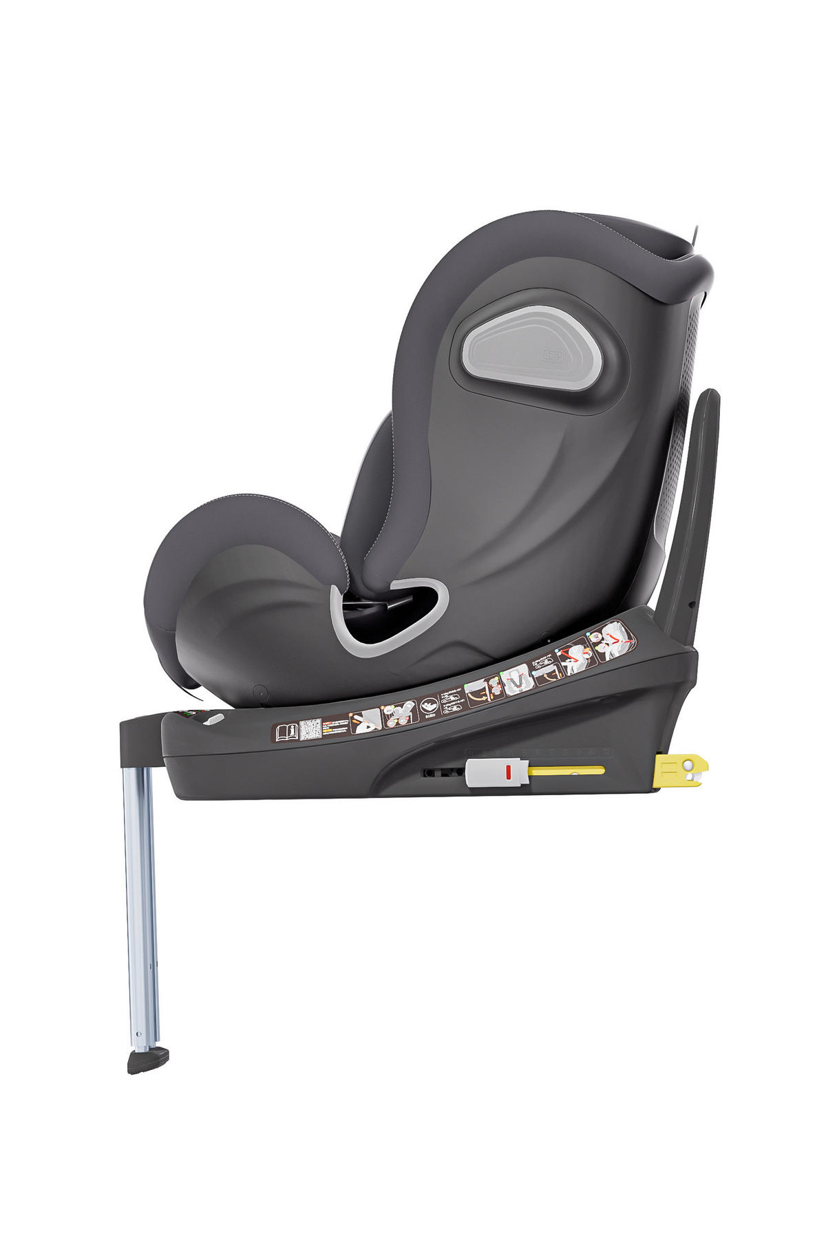REBOARDER-KINDERSITZ Swan Fix Koala Grey   - Dunkelgrau, Basics, Kunststoff/Textil (44/77/58.5cm) - AVOVA