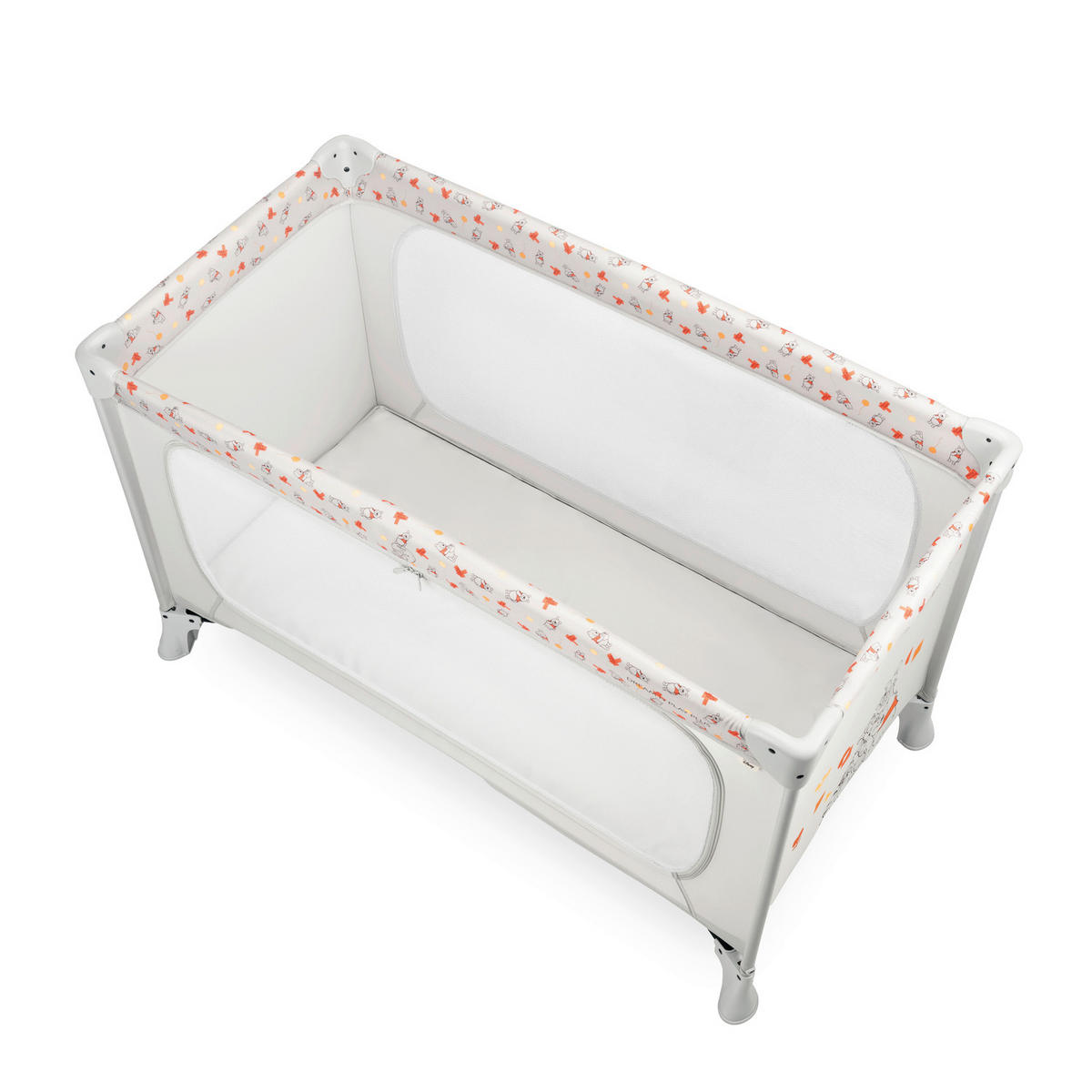 REISEBETT Dream N Play Plus Beige, Multicolor  - Beige/Multicolor, Basics, Kunststoff/Textil (65/76/125cm) - Hauck