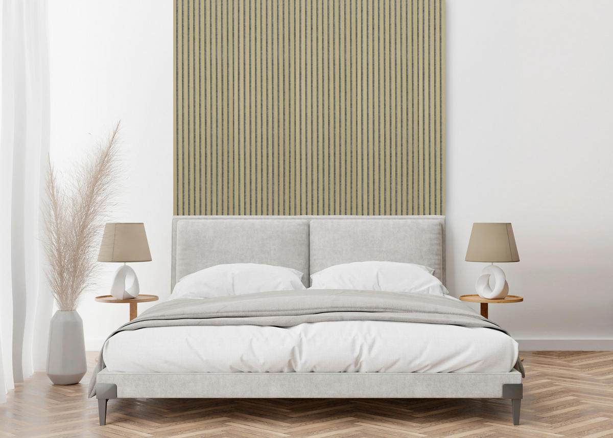 AKUSTIKPANEEL Eiche foliert Eichefarben 57.25/1.9/240 cm  - Eichefarben, KONVENTIONELL, Holzwerkstoff/Textil (57.25/1.9/240cm)
