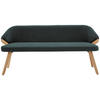 SITZBANK 191/83/59 cm  in Grün  - Eiche Bianco/Grün, KONVENTIONELL, Holz/Textil (191/83/59cm) - Linea Natura