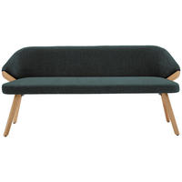 SITZBANK 191/83/59 cm  in Grün  - Eiche Bianco/Grün, KONVENTIONELL, Holz/Textil (191/83/59cm) - Linea Natura