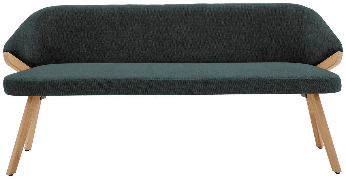 SITZBANK 191/83/59 cm  in Grün  - Eiche Bianco/Grün, KONVENTIONELL, Holz/Textil (191/83/59cm) - Linea Natura