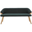 SITZBANK 191/83/59 cm  in Grün  - Eiche Bianco/Grün, KONVENTIONELL, Holz/Textil (191/83/59cm) - Linea Natura