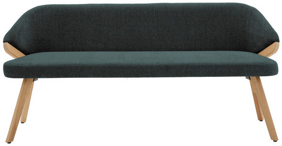 SITZBANK 191/83/59 cm  in Grün  - Eiche Bianco/Grün, KONVENTIONELL, Holz/Textil (191/83/59cm) - Linea Natura