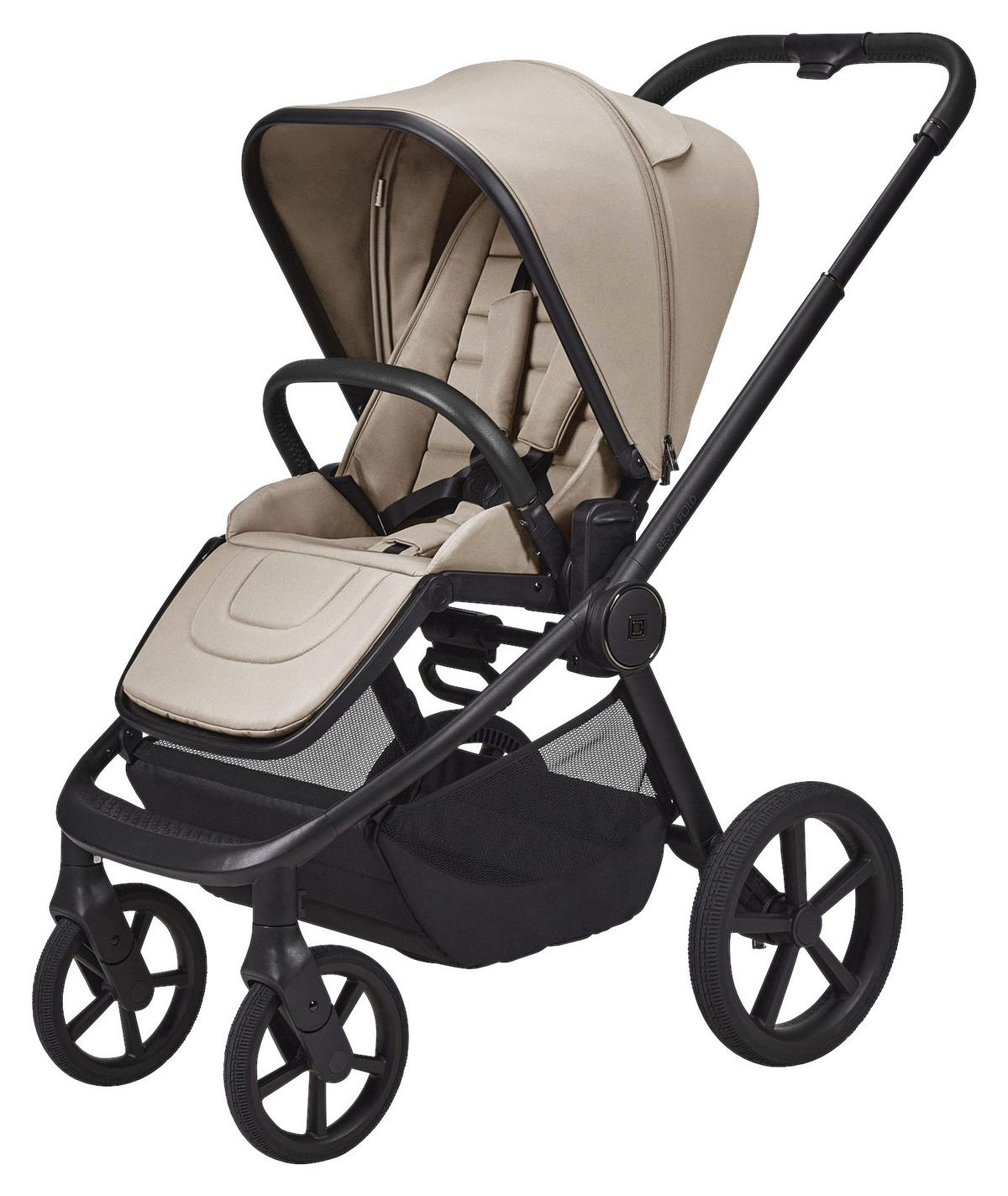 KOMBIKINDERWAGEN Resea Fold  - Sandfarben/Schwarz, Basics, Textil/Metall (116/57/94cm) - Moon