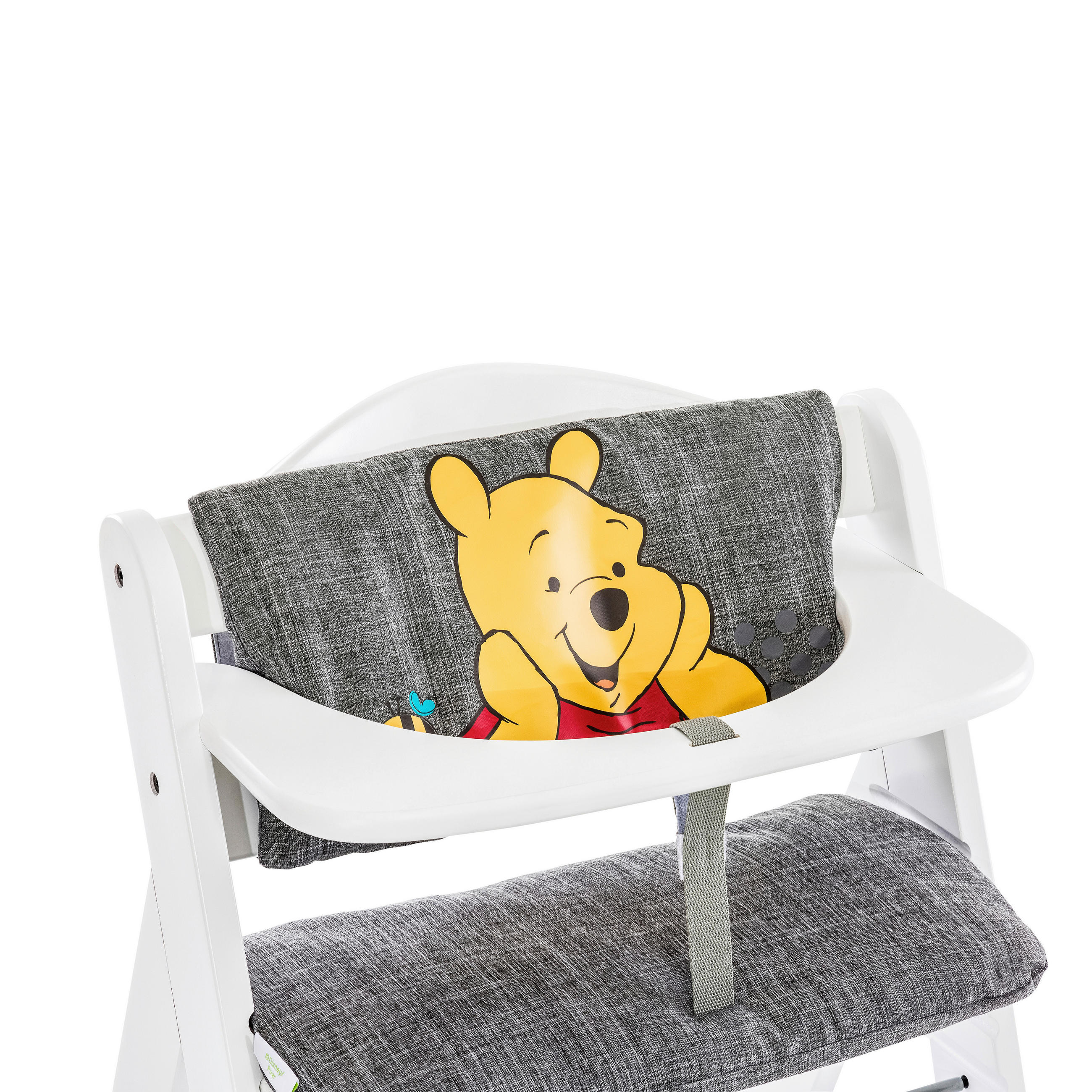 HOCHSTUHLEINLAGE HIGHCHAIR POOH  - Grau, Basics, Kunststoff/Textil (25/44cm) - Hauck