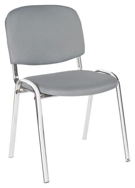 STOLICA ZA POSETIOCE siva metal, tekstil - siva, Dizajnerski, metal/tekstil (53/82/60cm) - Xora
