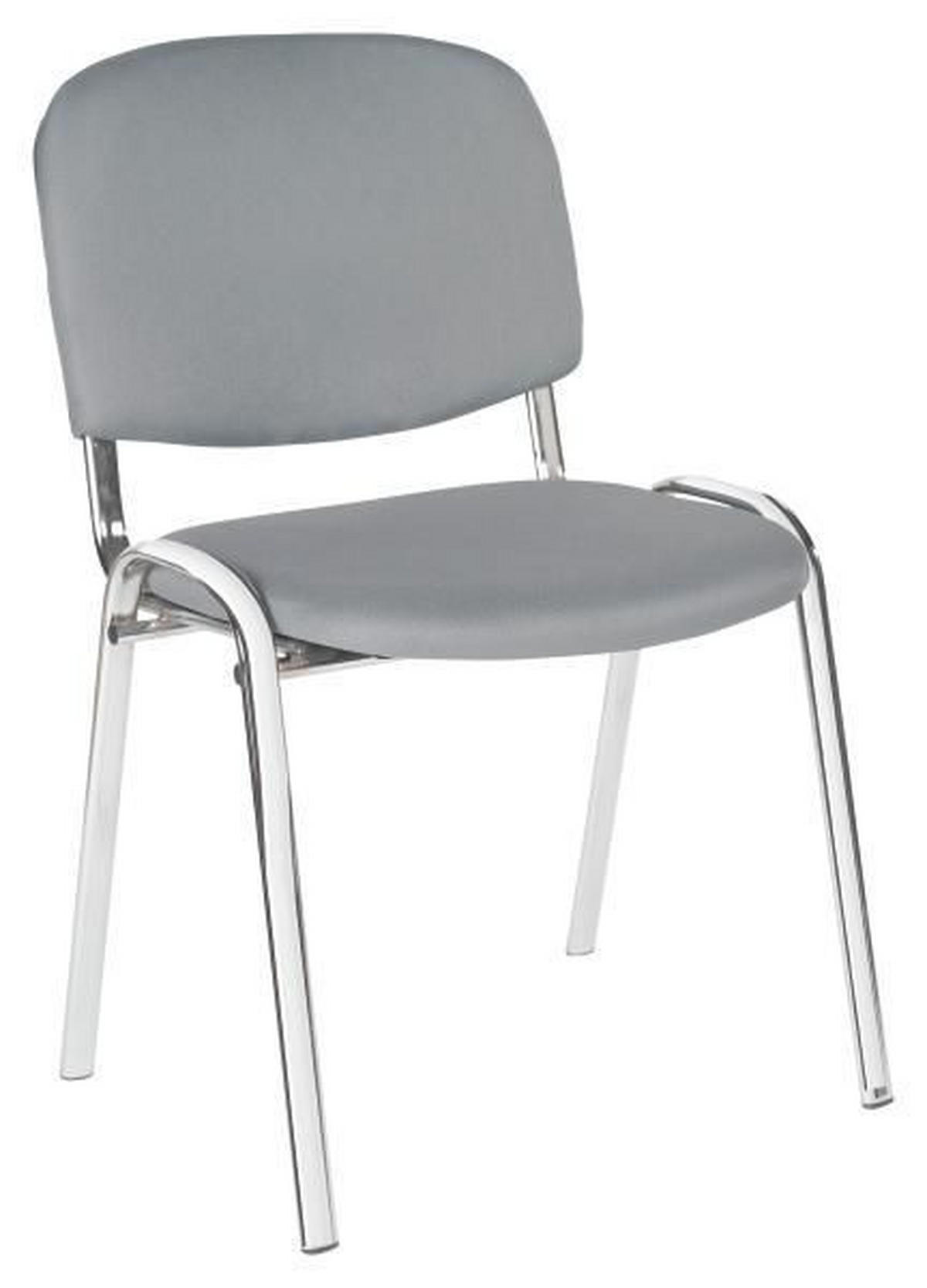 STOLICA ZA POSETIOCE  siva  metal, tekstil  - siva, Dizajnerski, metal/tekstil (53/82/60cm) - Xora