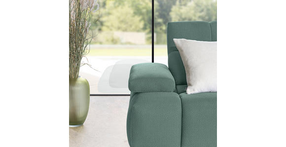 ECKSOFA in Struktur Hellblau 313/233 cm - Schwarz/Hellblau, Design, Kunststoff/Textil (313/233cm) - Emilio Belluti