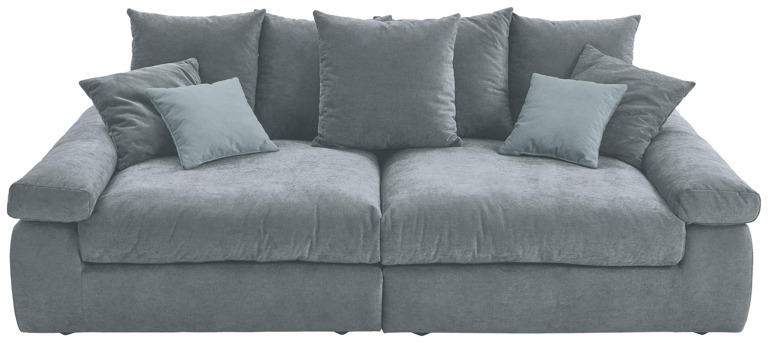 Carryhome Bigsofa Blaugrau 260x90x140 cm