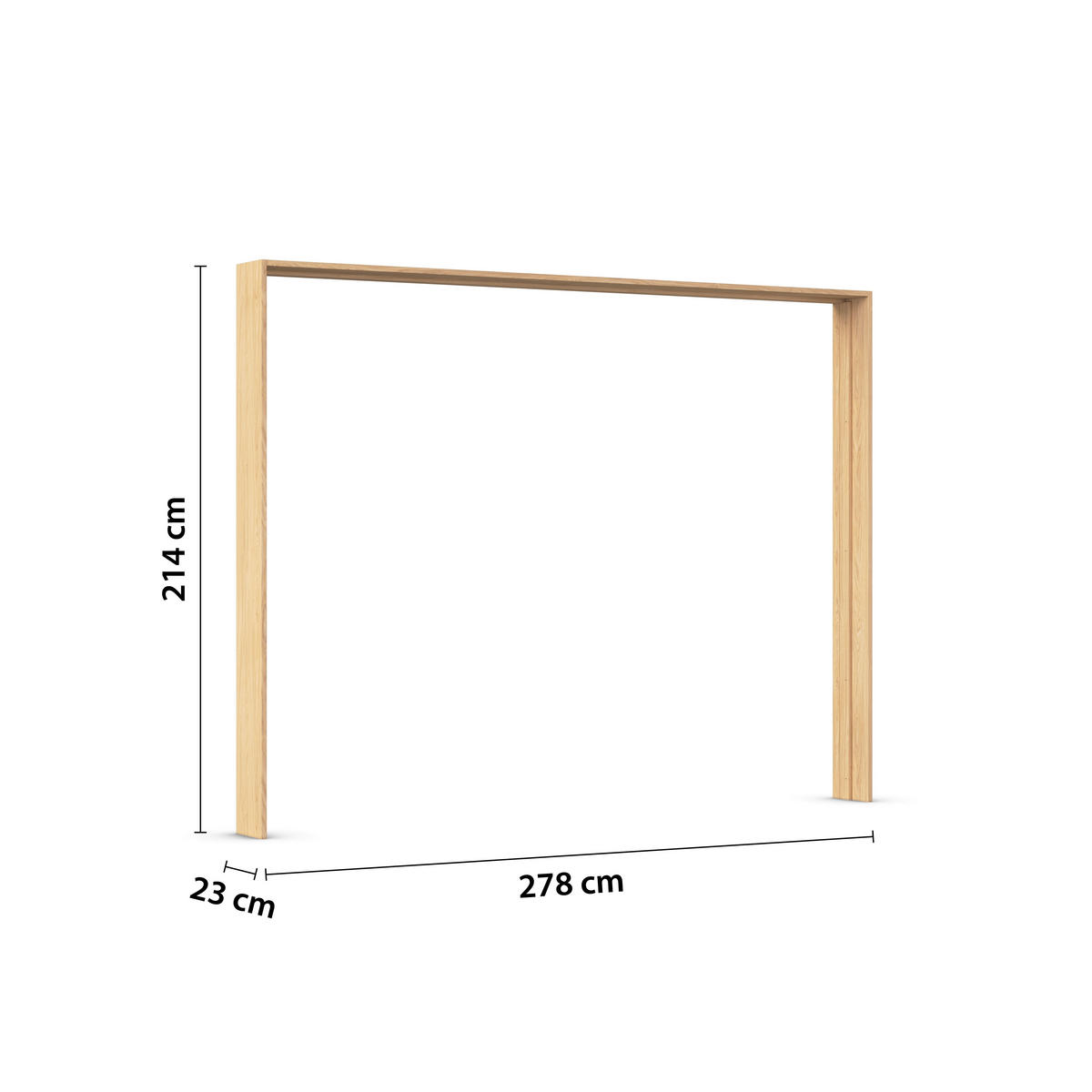 PASSEPARTOUTRAHMEN - Eichefarben, KONVENTIONELL, Holzwerkstoff (278/214/23cm) - Rauch Möbel