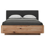 BETT 180/200 cm  in Anthrazit, Eichefarben  - Eichefarben/Anthrazit, KONVENTIONELL, Holz/Textil (180/200cm) - Valnatura