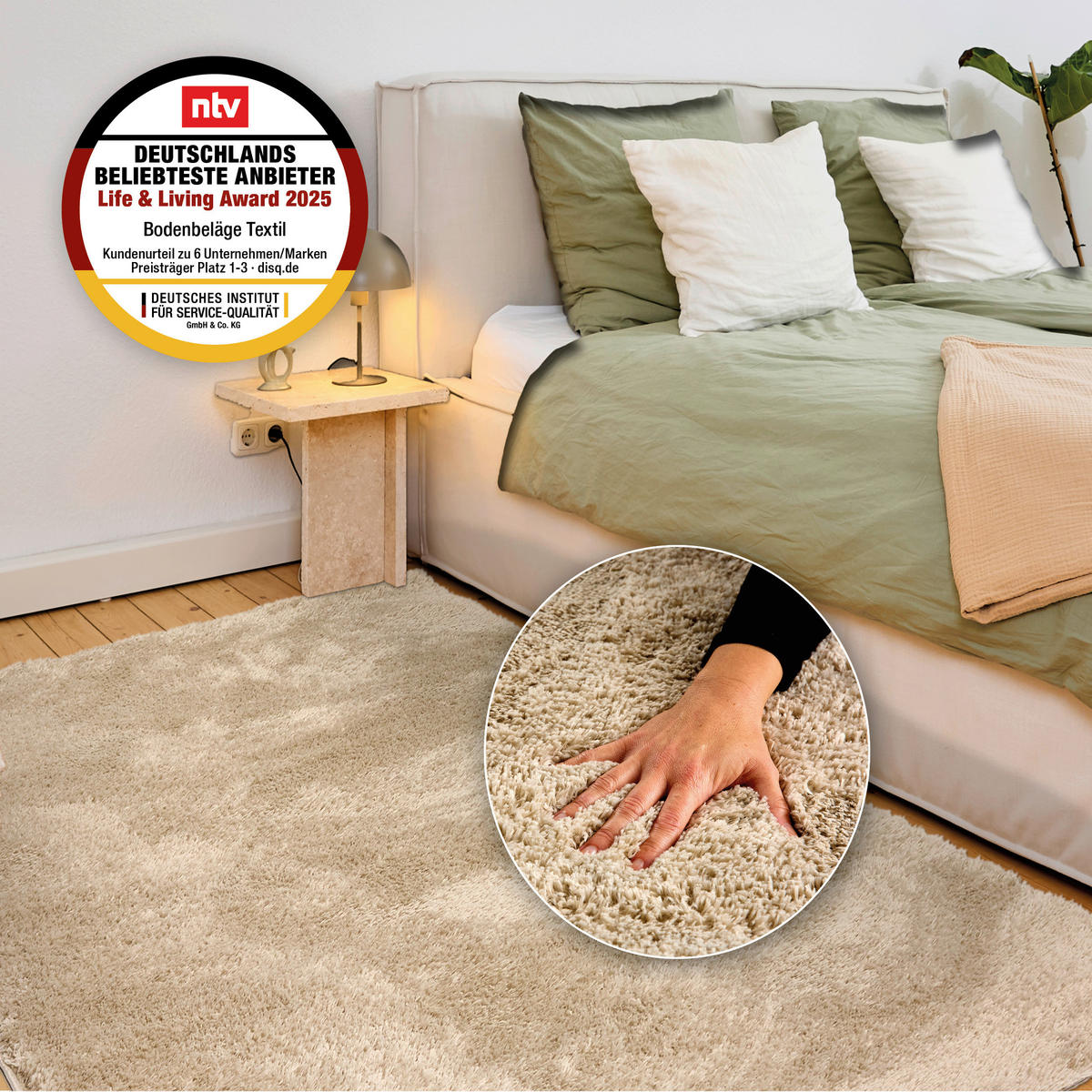 WEBTEPPICH 160/230 cm Paulie Beige rechteckig  - Beige, Basics, Textil (160/230cm) - Astra