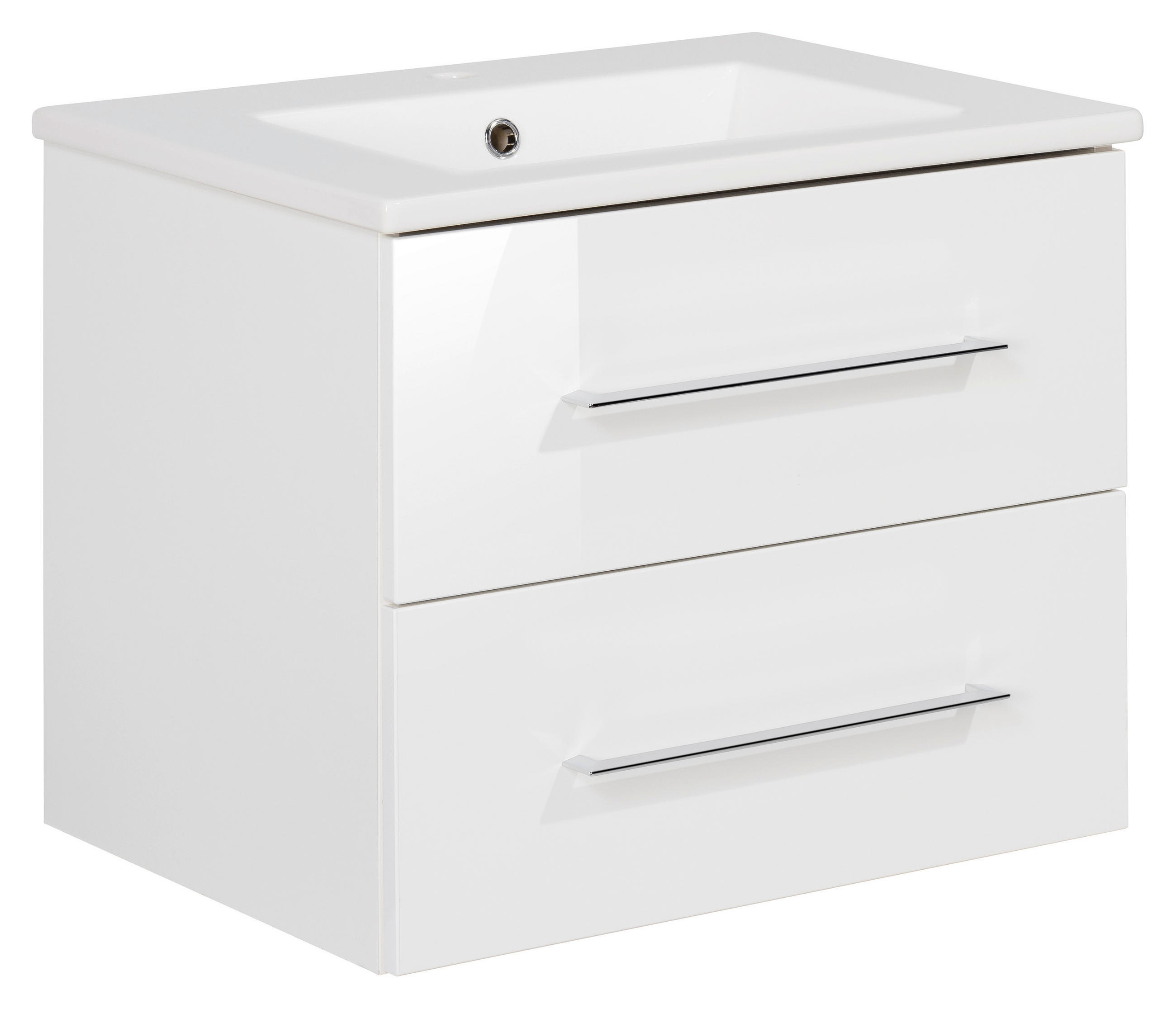 Waschbecken Mit Unterschrank Perfekt B: 62,5 Cm Weiß