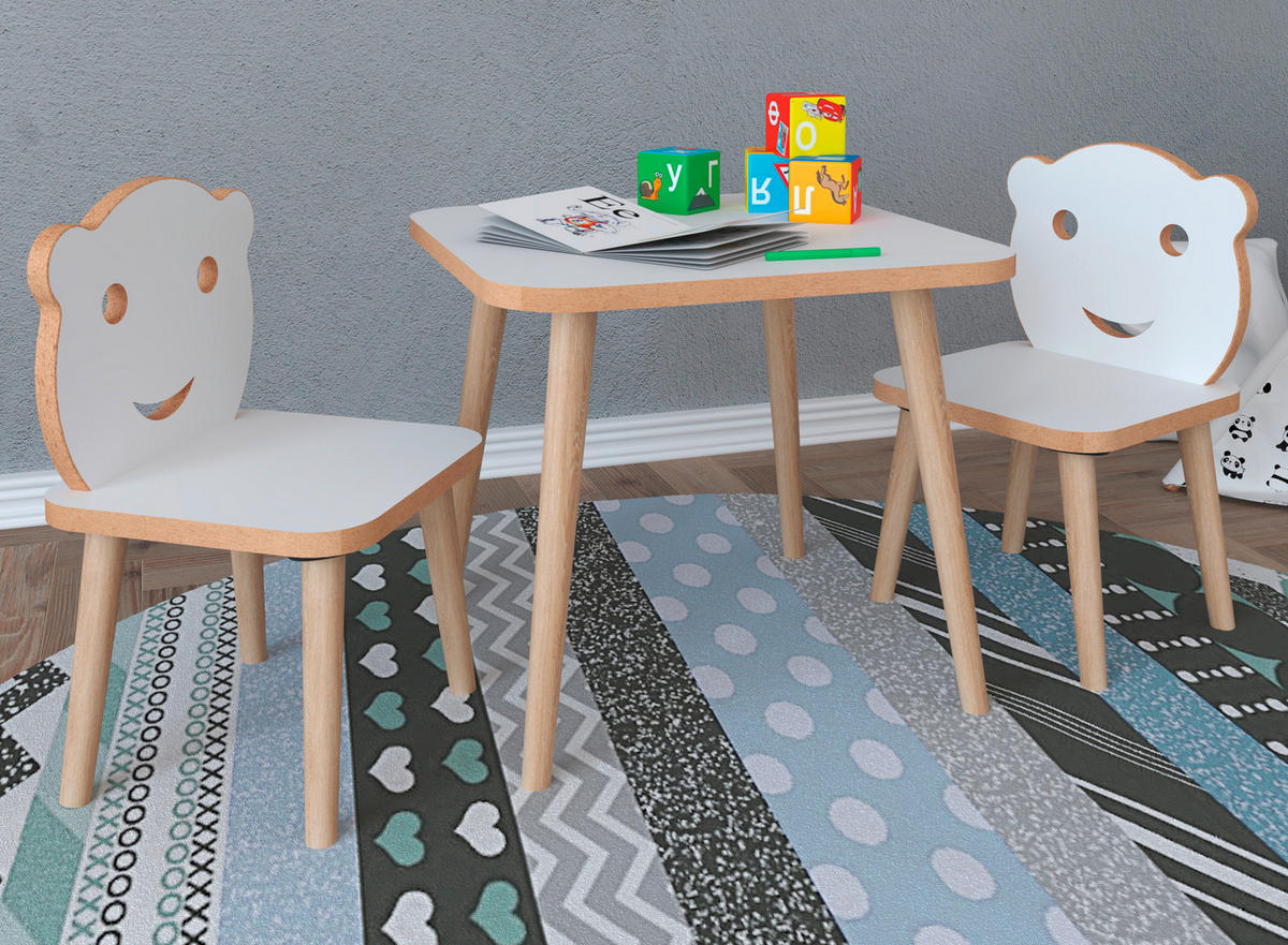 KINDERSITZGRUPPE - Weiss, Modern, Holzwerkstoff - MID.YOU