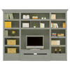 WOHNWAND UrbanClass 2-teilig  in Grau  311/238,5/52-46,5 cm  - Bronzefarben/Grau, LIFESTYLE, Holz/Metall (311/238,5/52-46,5cm) - Livetastic