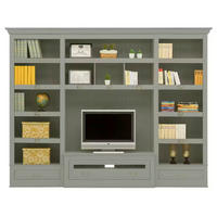 WOHNWAND UrbanClass 2-teilig  in Grau  311/238,5/52-46,5 cm  - Bronzefarben/Grau, LIFESTYLE, Holz/Metall (311/238,5/52-46,5cm) - Livetastic