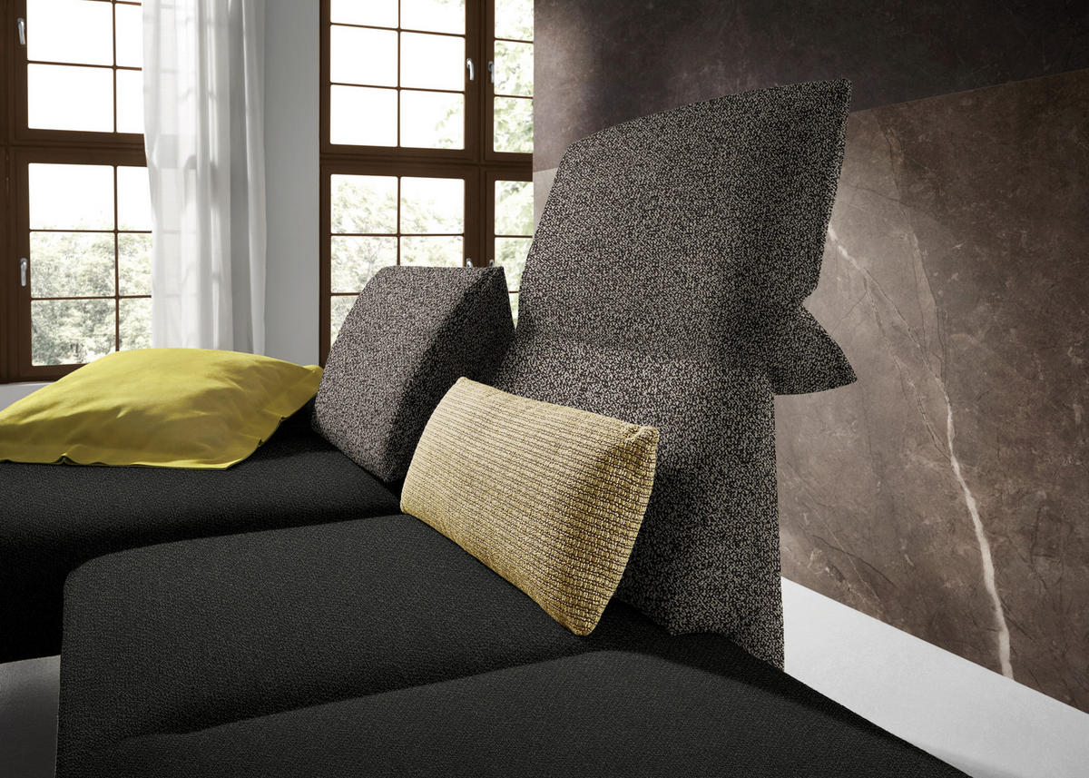 ECKSOFA in Flachgewebe Dunkelgrün  132/240 cm  - Chromfarben/Dunkelgrün, Design, Holz/Textil (132/240cm) - Koinor