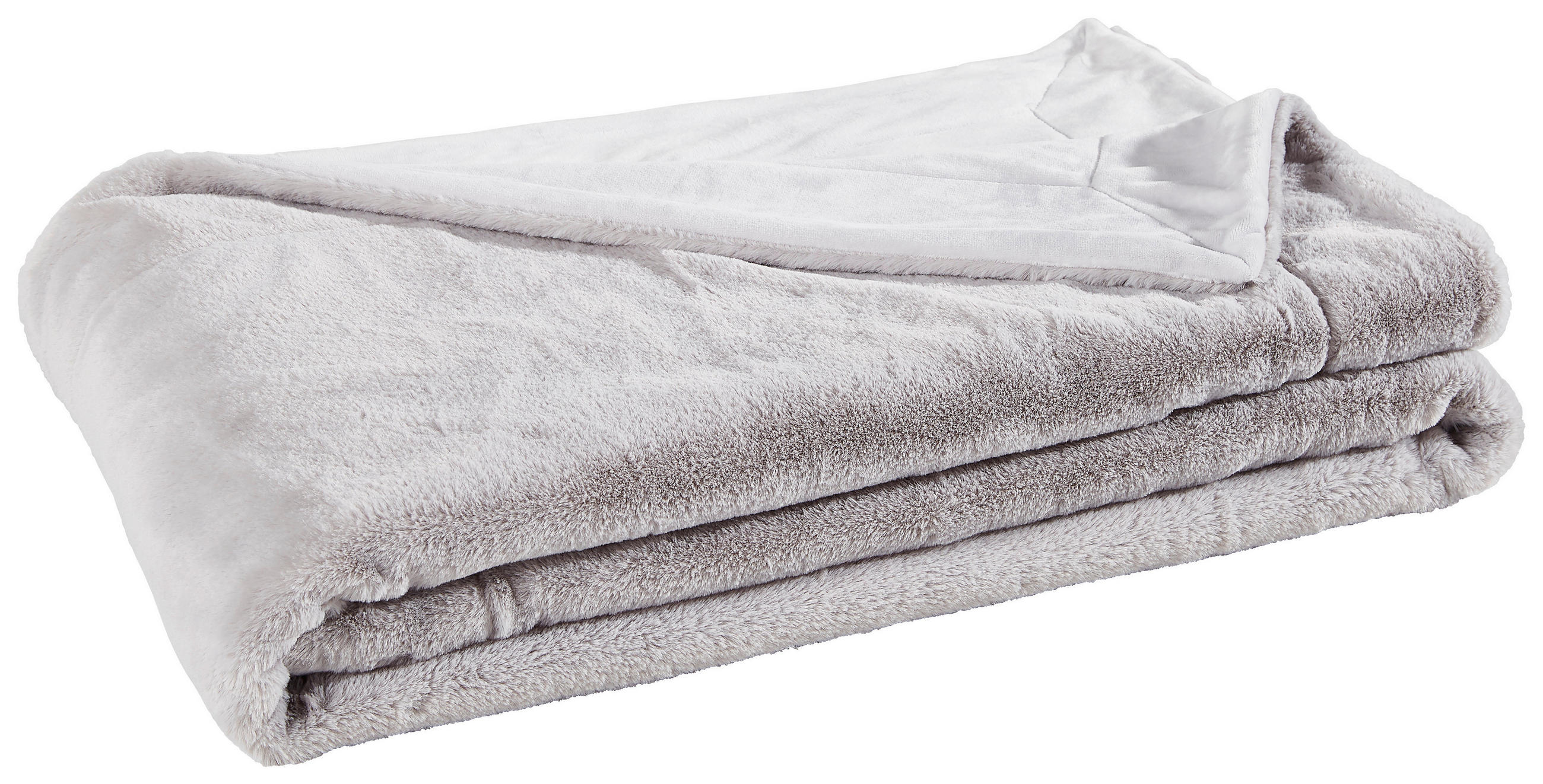 FELLDECKE YUKON 150/200 cm  - Silberfarben, Design, Textil (150/200cm) - Novel