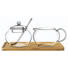 MILCH- UND ZUCKER-SET - Klar/Braun, Basics, Glas/Holz (22/11/13cm) - Novel MILCH- UND ZUCKER-SET - Klar/Braun, Basics, Glas/Holz (22/11/13cm) - Novel