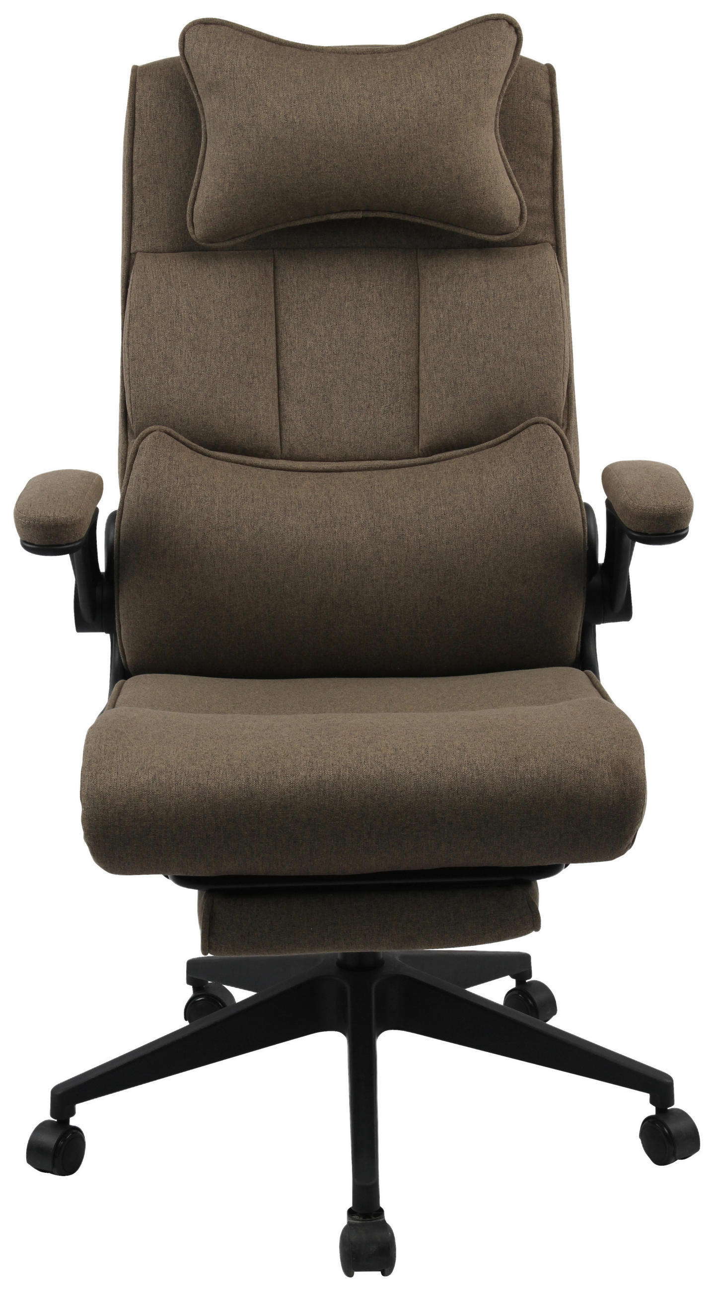 CHEFSESSEL Webstoff Braun  - Schwarz/Braun, MODERN, Kunststoff/Textil (62/112-122/65cm) - MID.YOU