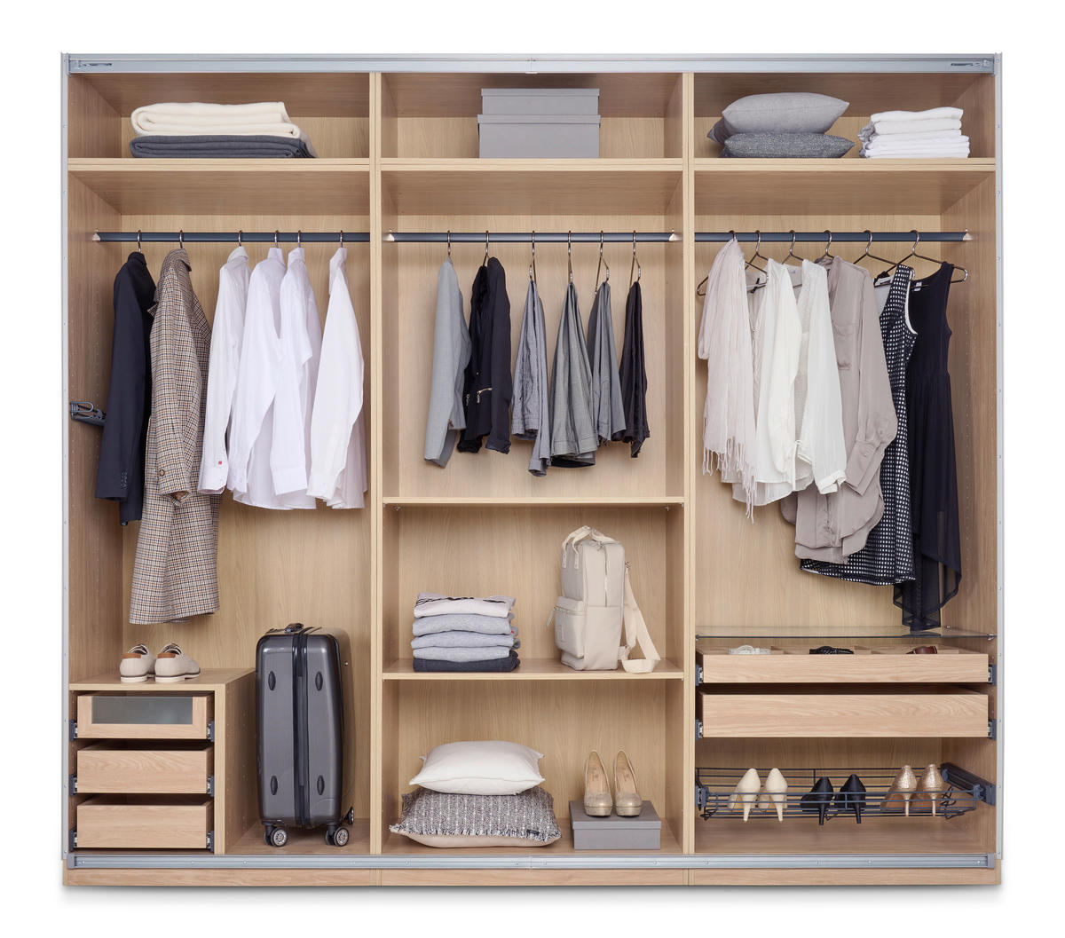 KORPUS ORMARA  boje hrasta  91,1/242,2/56,5 cm    - boje hrasta, Konvencionalno, drvni materijal (91,1/242,2/56,5cm) - Hom`in