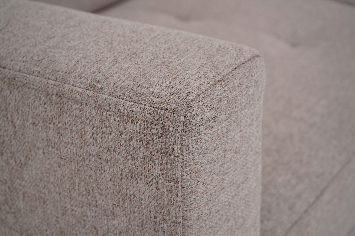 HÖRNSOFFA i flatväv brun  - brun/naturfärgad, Design, trä/textil (231/160cm) - Livetastic