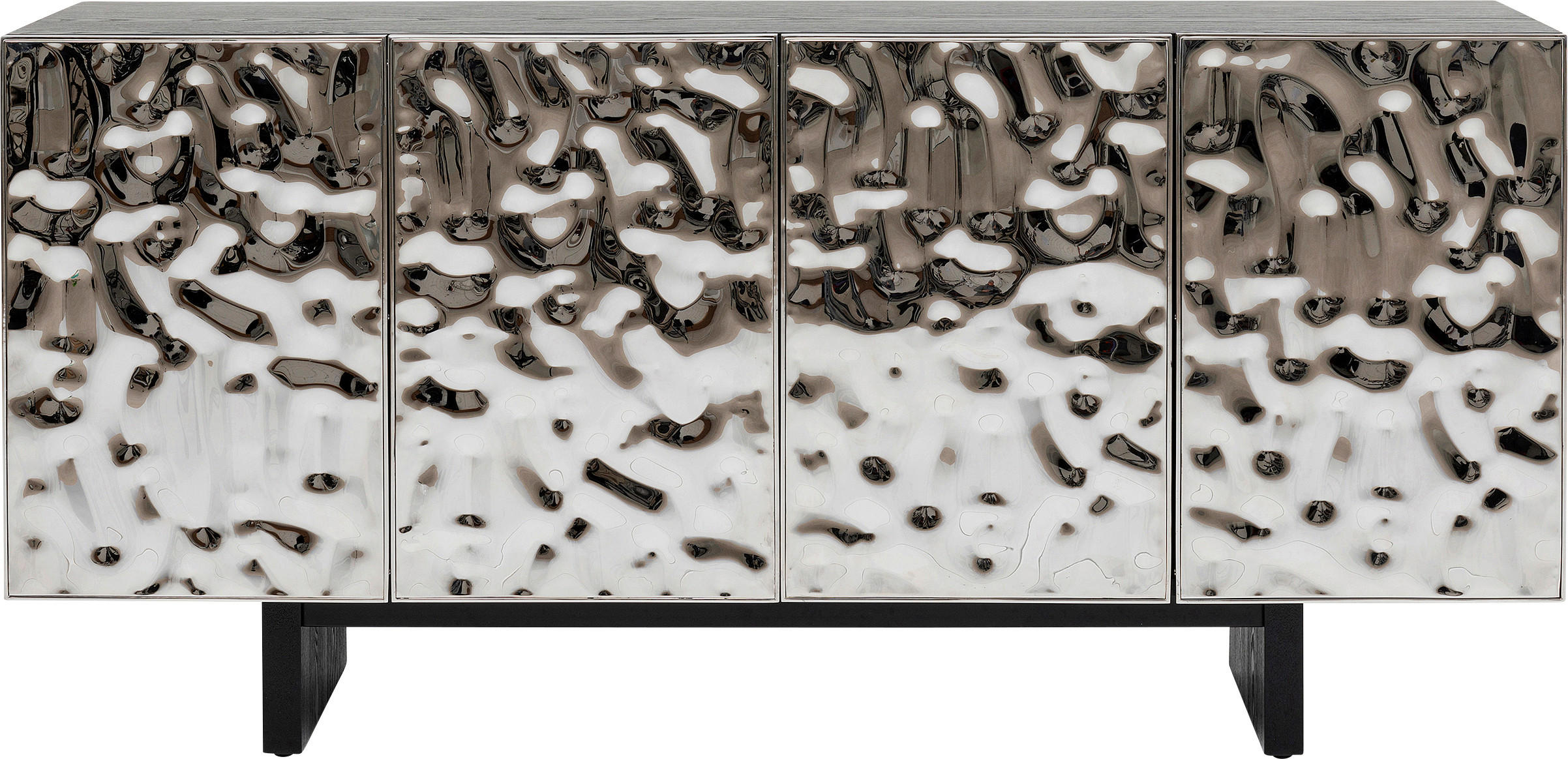 SIDEBOARD  in 160/78/45 cm  - Eschefarben/Silberfarben, Holz/Metall (160/78/45cm) - Kare-Design