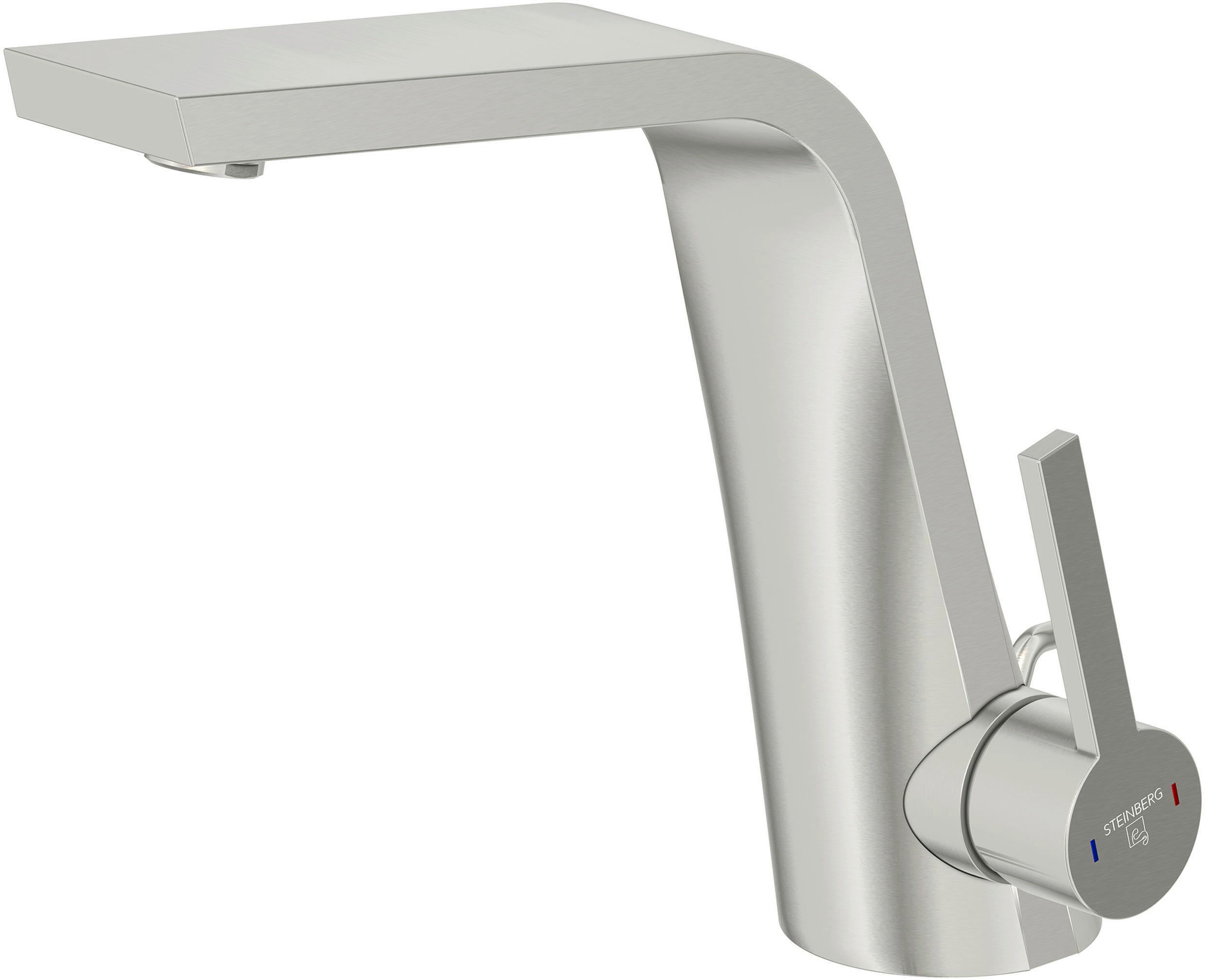 XXXLutz Waschtischarmatur Steinberg Serie 260 Nickel 5.4x18.1x20.8 cm