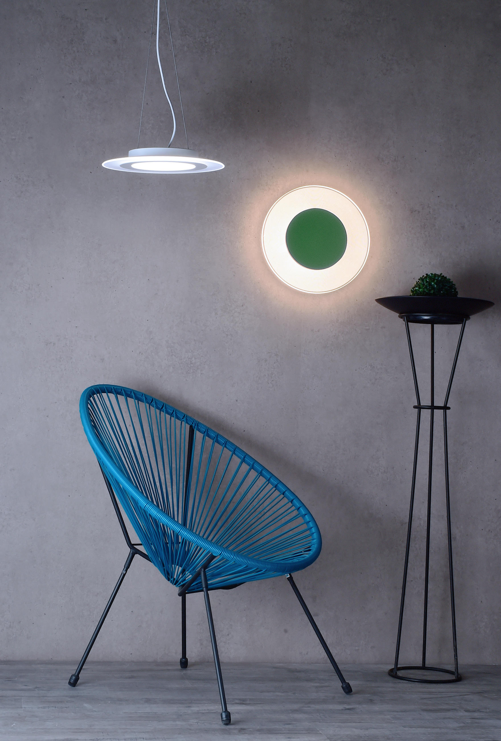 LED-DECKENLEUCHTE Zaniah 37/37/4,5 cm   - Grün, KONVENTIONELL, Kunststoff (37/37/4,5cm)