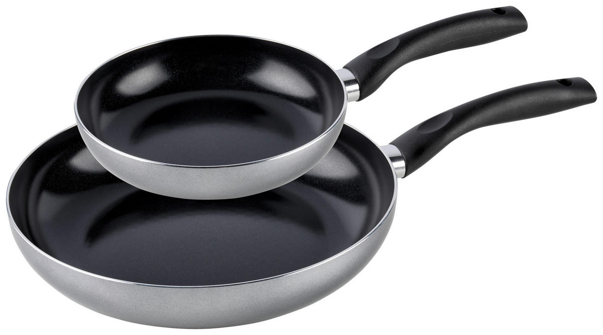 SADA PÁNVÍ, vrstva z keramiky, 2dílné - černá/barvy stříbra, Basics, kov/plast - Homeware Profession.