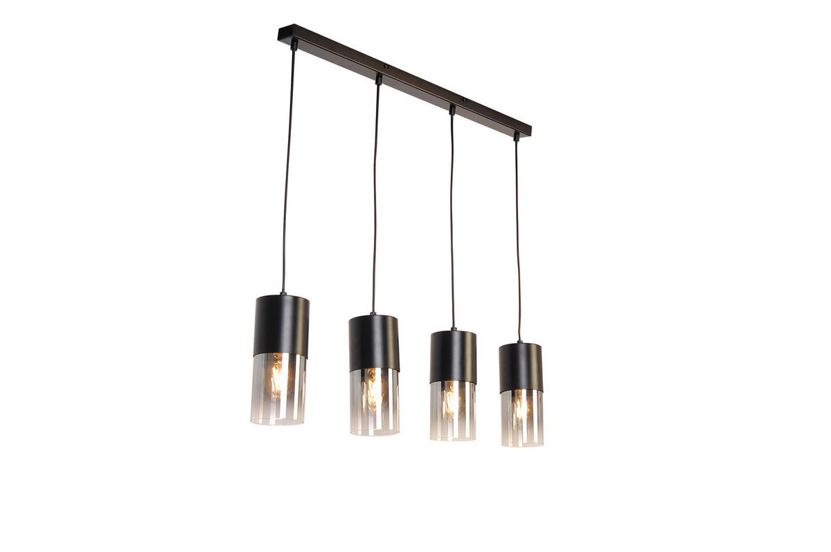 HÄNGELEUCHTE 80,5/10/150 cm    - Graubraun, Trend, Glas/Metall (80,5/10/150cm) - Novel