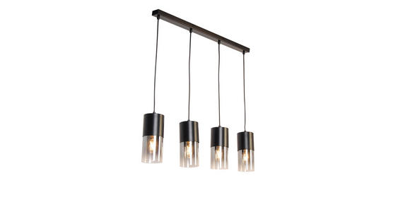 HÄNGELEUCHTE 80,5/10/150 cm - Graubraun, Trend, Glas/Metall (80,5/10/150cm) - Novel