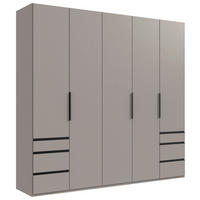 DREHTÜRENSCHRANK in Sahara  - Schwarz/Sahara, Konventionell, Holzwerkstoff/Metall (250/236/58cm) - Hom`in