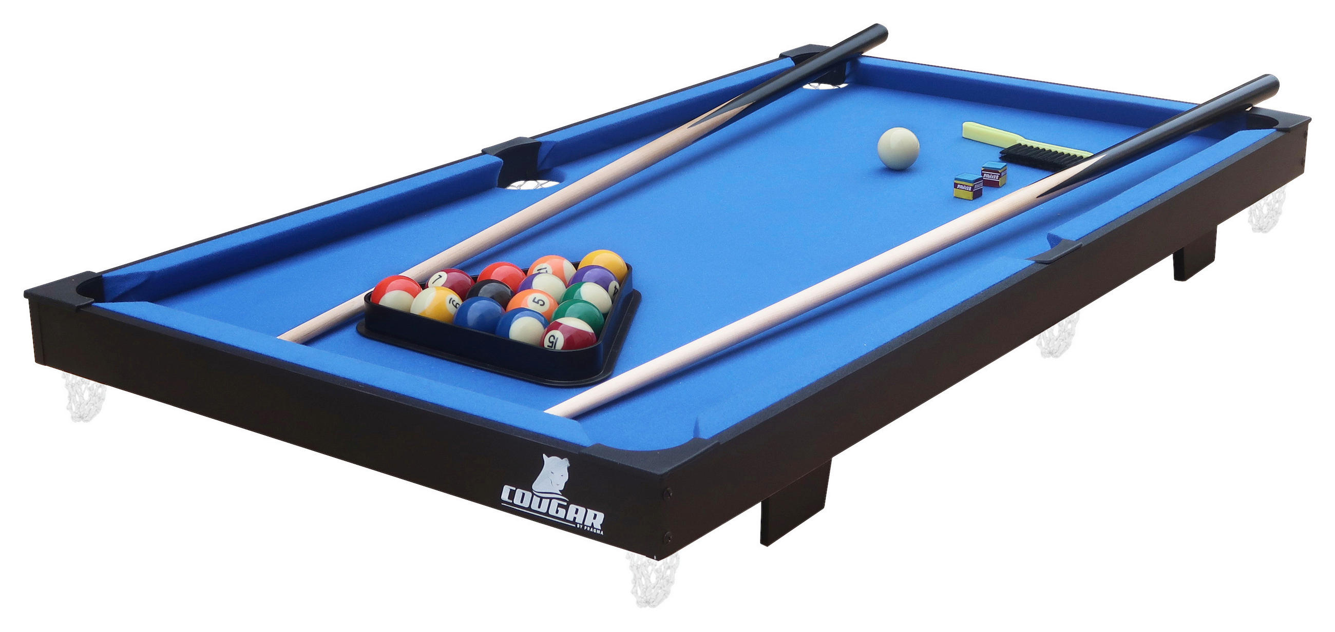 BILLARDTISCH - Blau/Schwarz, Konventionell, Holz/Kunststoff (64/12/118cm)