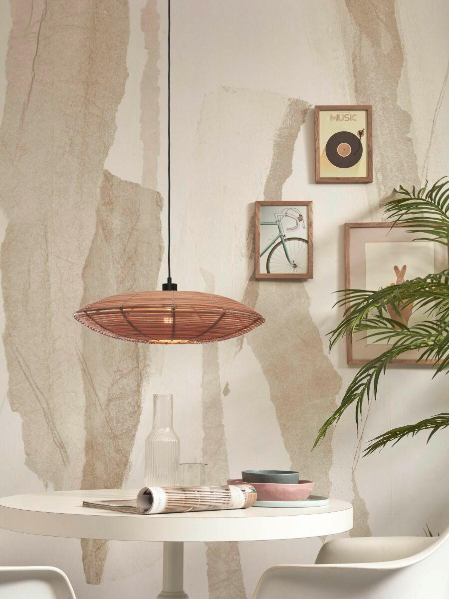 HÄNGELEUCHTE GOOD&MOJO 55/55/14 cm   - Naturfarben, Trend, Holz (55/55/14cm) - Good & Mojo