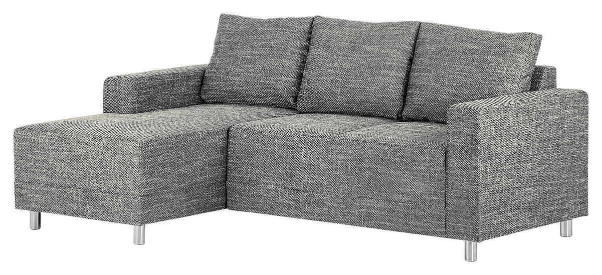 KUTNA GARNITURA tekstil  siva   - siva/boje kroma, Design, tekstil/metal (144/200cm) - MID.YOU