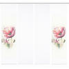 FLÄCHENVORHANG  4 Stück  blickdicht  240/245 cm   - Rosa/Weiß, Natur, Textil (240/245cm)
