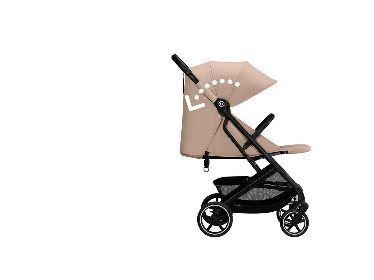 BUGGY Beezy  - Beige/Schwarz, Basics, Textil/Metall (29/65/10,1cm) - cybex GOLD