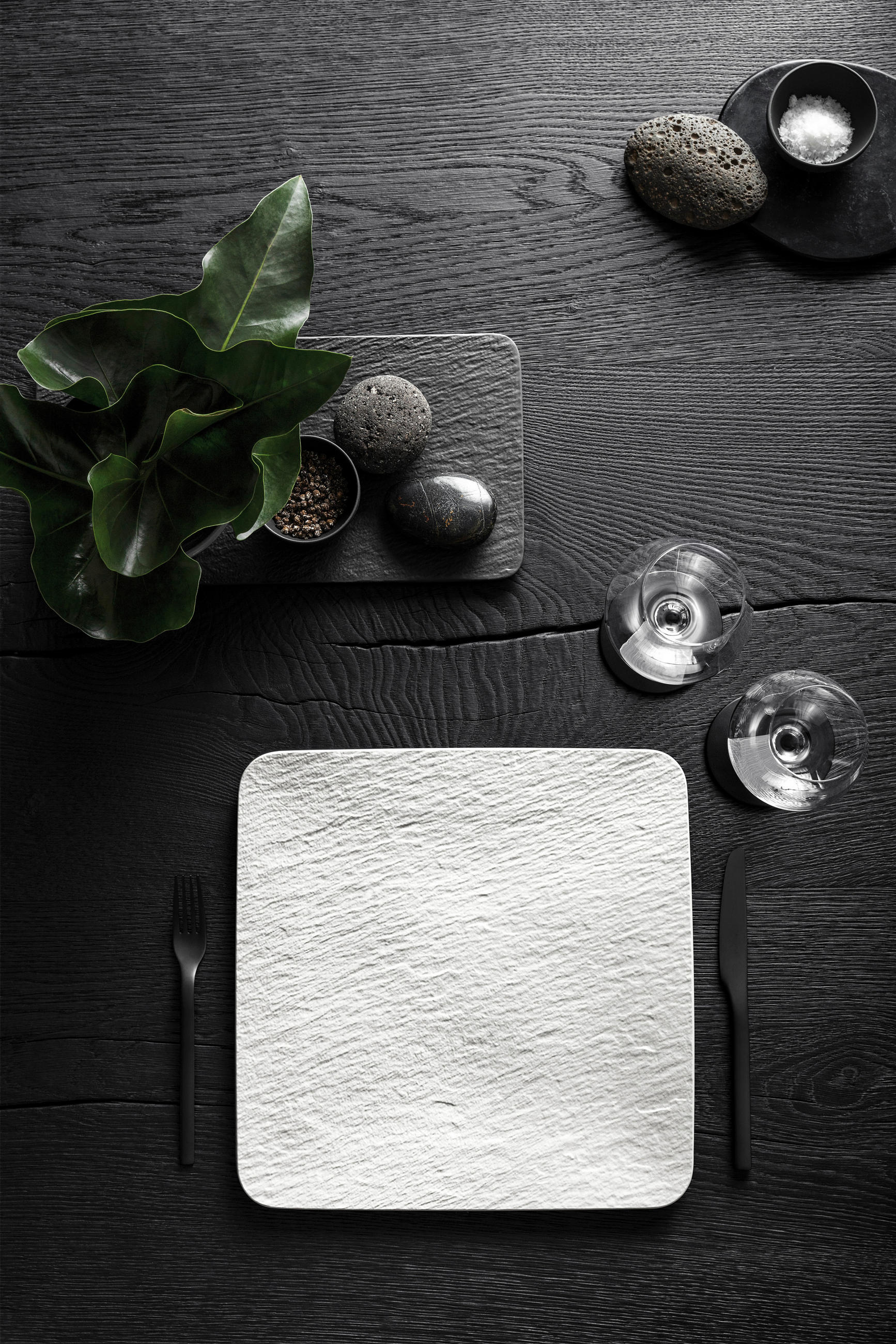 PLADANJ ZA SERVIRANJE 32,5/32,5/1,5 cm MANUFACTURE ROCK BLANC - bijela, Design, keramika (32,5/32,5/1,5cm) - Villeroy & Boch