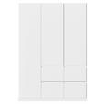 KLEIDERSCHRANK  in Weiß  - Weiß, Trend, Holzwerkstoff/Kunststoff (136/197/54cm) - Xora