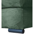 ECKSOFA Dunkelgrün Cord  - Dunkelgrün/Schwarz, KONVENTIONELL, Textil/Metall (168/258cm) - Carryhome