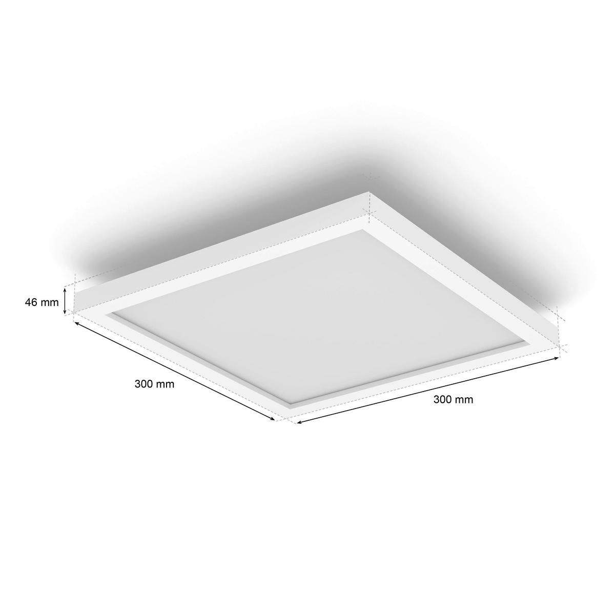 LED-DECKENLEUCHTE    30/30/4,6 cm  - Weiss, Konventionell, Metall (30/30/4,6cm) - Philips HUE