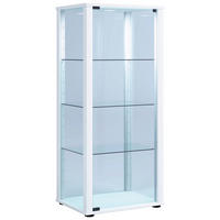 VITRINE in Weiß  - Schwarz/Weiß, MODERN, Glas/Holzwerkstoff (50/114,5/38cm) - MID.YOU