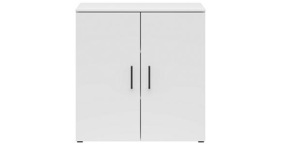 KOMMODE 80/83/40 cm in Weiß - Anthrazit/Schwarz, MODERN, Holzwerkstoff/Kunststoff (80/83/40cm) - Carryhome