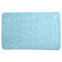 BADTEPPICH Hellblau 50/80 cm  - Hellblau, KONVENTIONELL (50/80cm) - Spirella