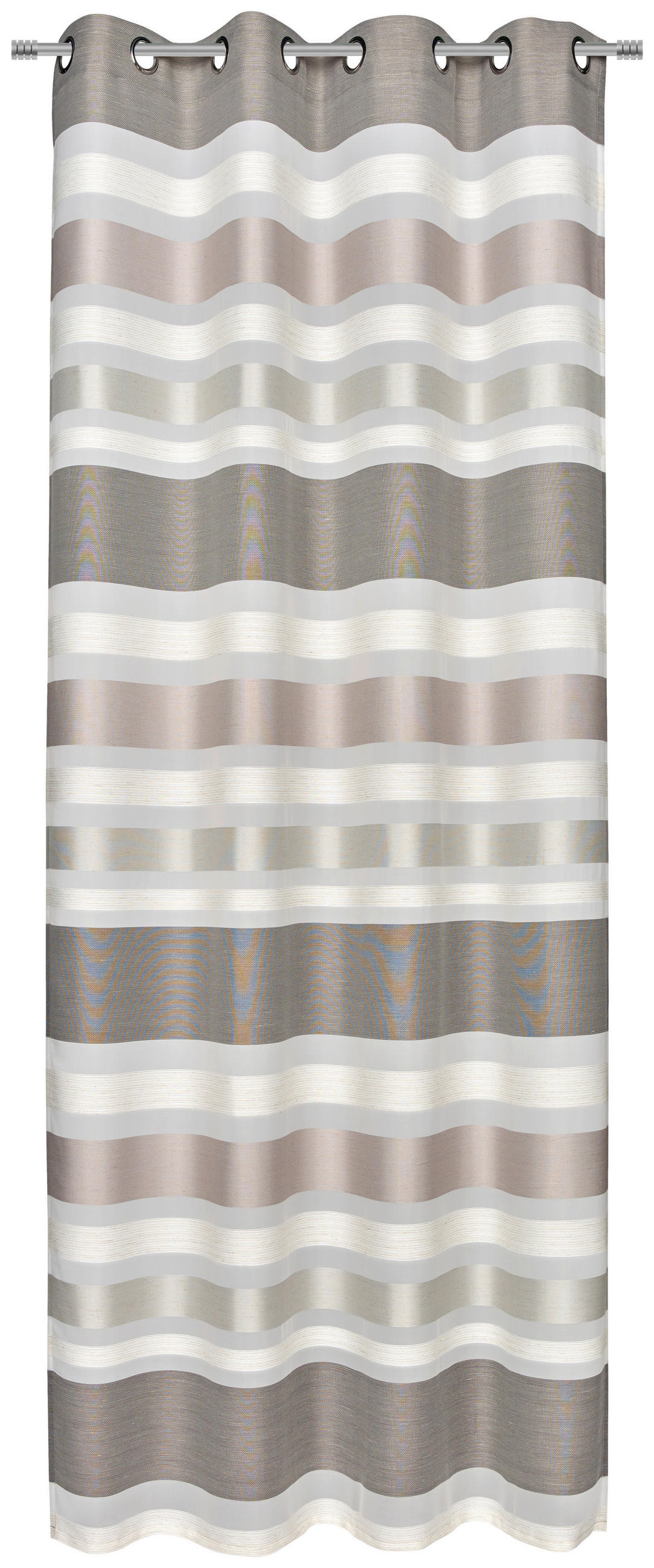 ÖSENSCHAL SOPHIE halbtransparent 135/245 cm   - Taupe, KONVENTIONELL, Textil (135/245cm) - Esposa