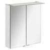 SPIEGELSCHRANK 60/69,5/23,5 cm  - Silberfarben/Weiß, MODERN, Glas/Holzwerkstoff (60/69,5/23,5cm) - MID.YOU
