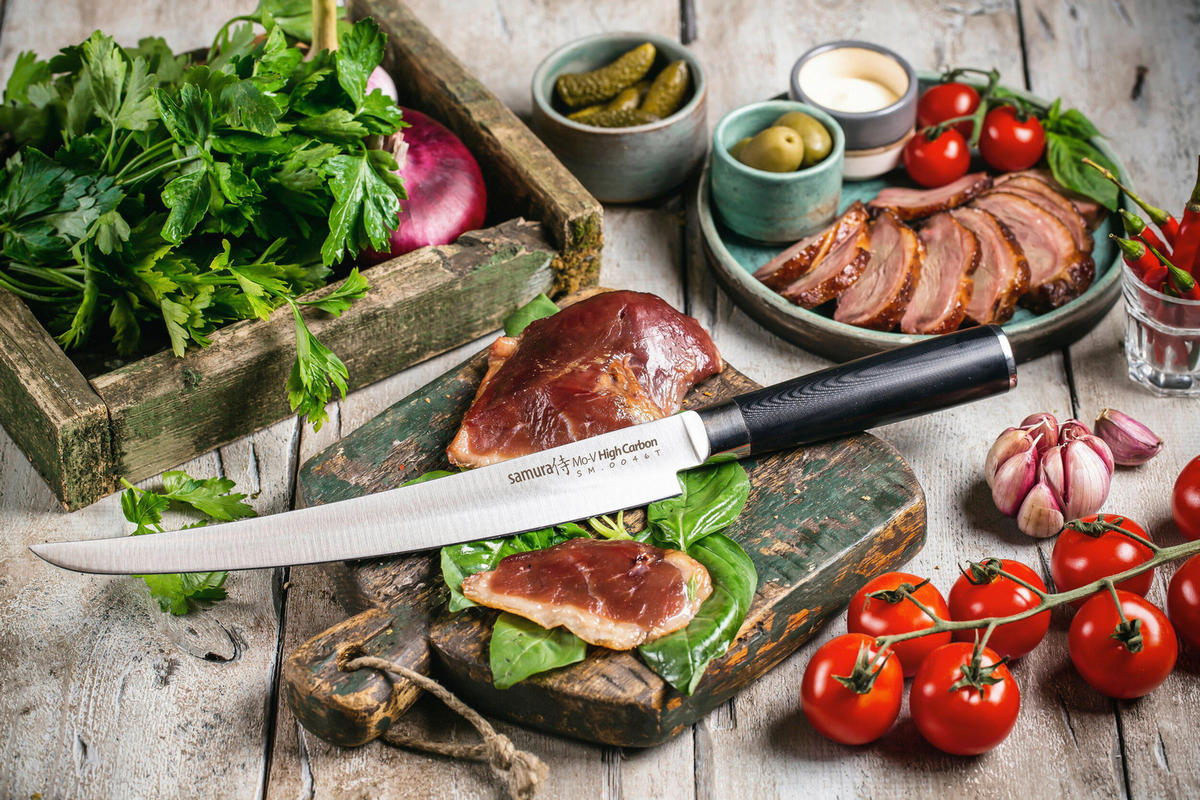 KUHARSKI NOŽ  Mo-V Tanto  36,8/3,7/2,4 cm          nerjaveče jeklo - Basics, kovina/umetna masa (36,8/3,7/2,4cm) - Samura